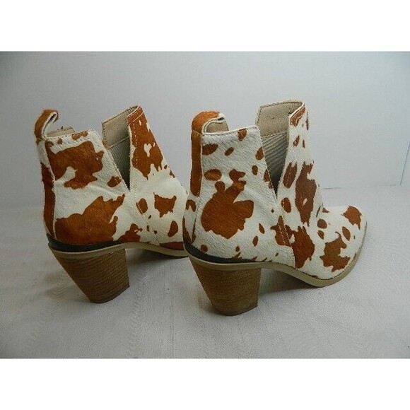 Very Volatile Cowhide Ankle Boot Womens Size 9 w/3" Heel - Picture 5 of 12